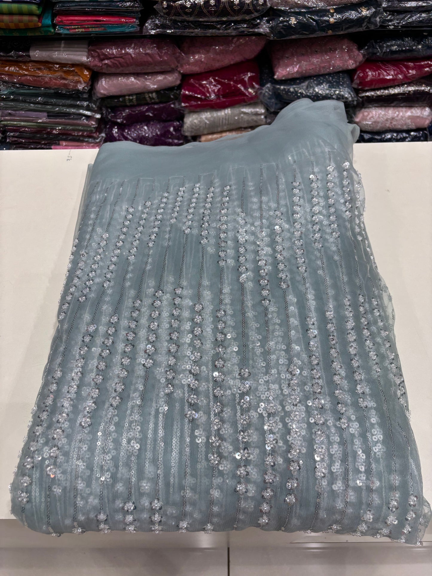 Heavy Worked Net Fabric