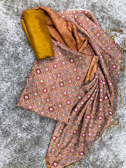 Ajrakh Unstitched Salwar Suit