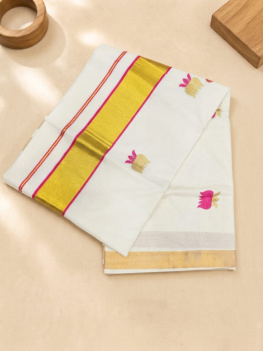 Kerala Cotton set Saree