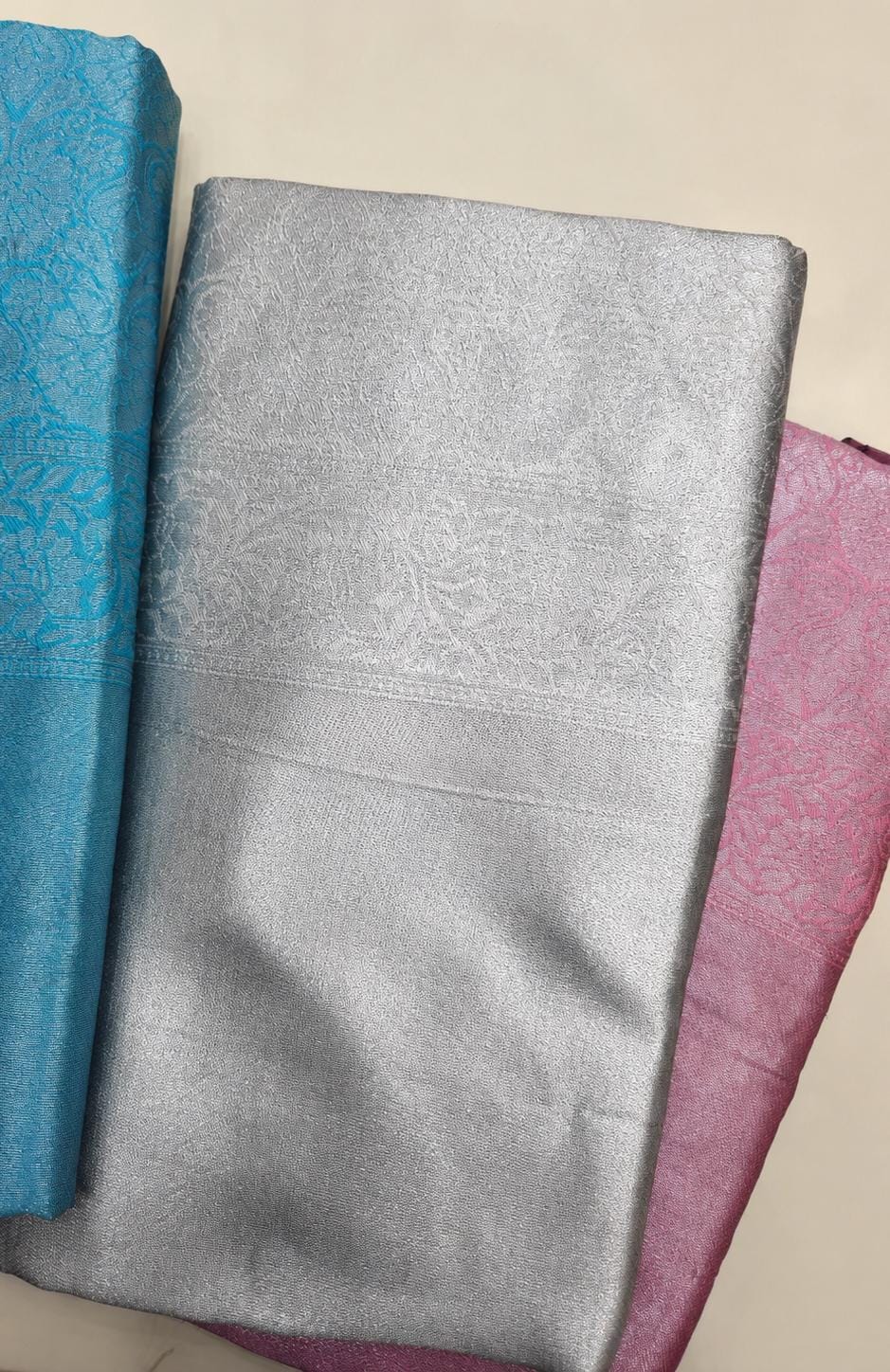 Vijay Silver Jacquard saree