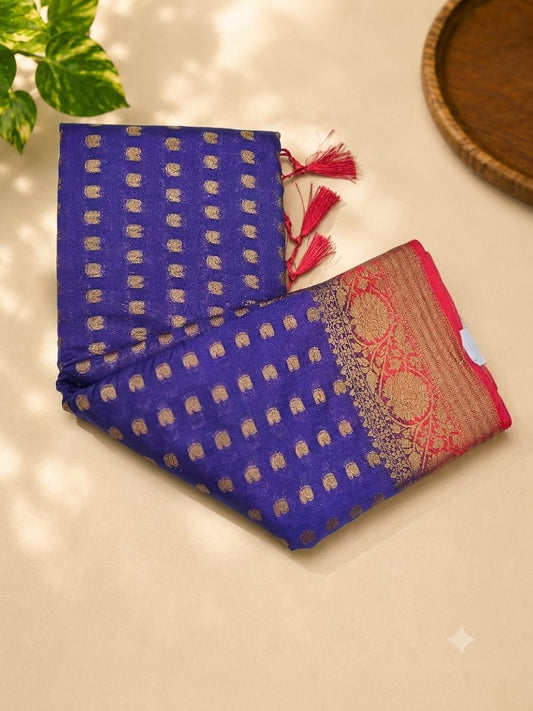 Banarasi Silk Saree with Zari Butti