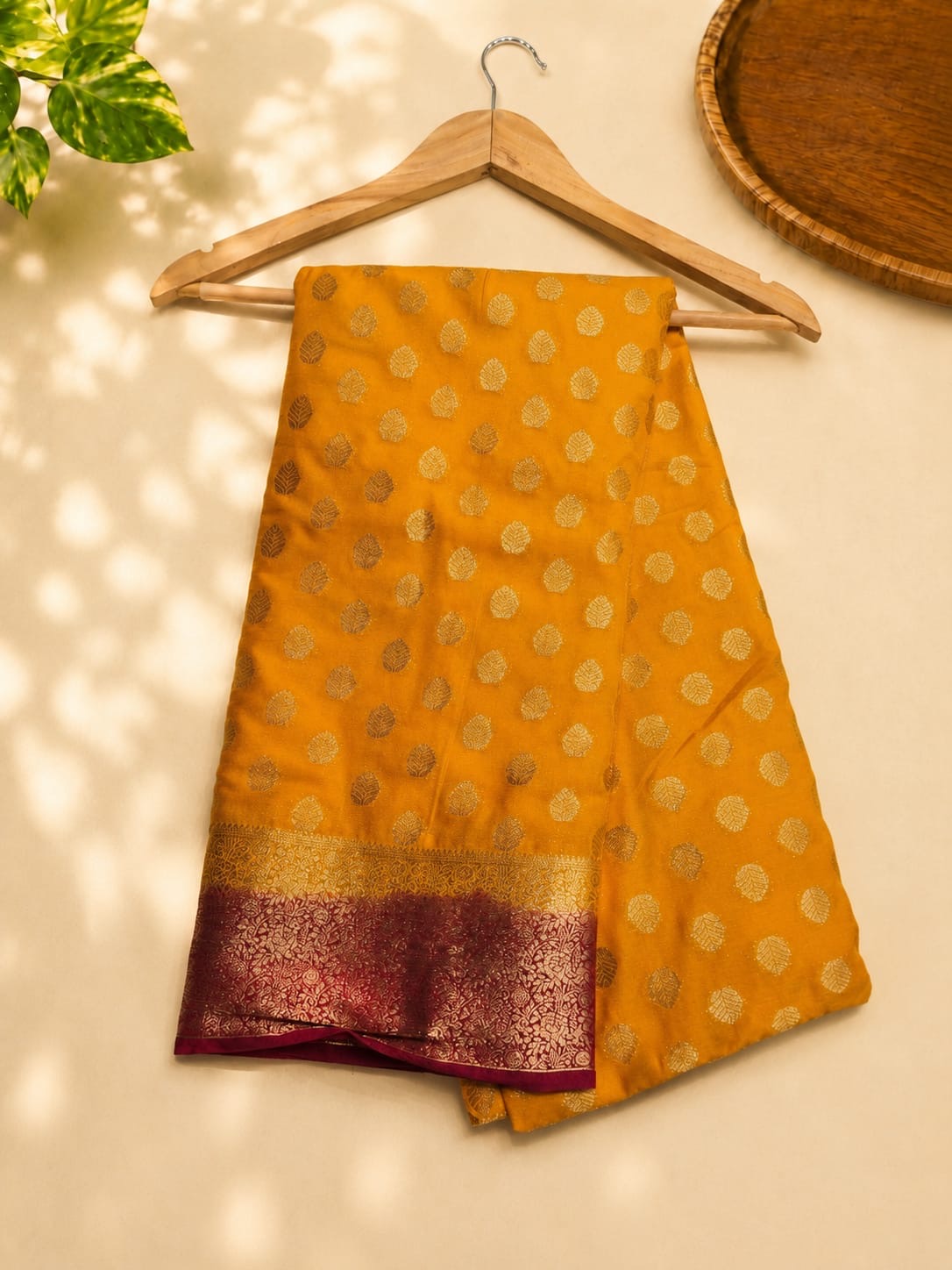 Semi Benarasi Saree with Blouse