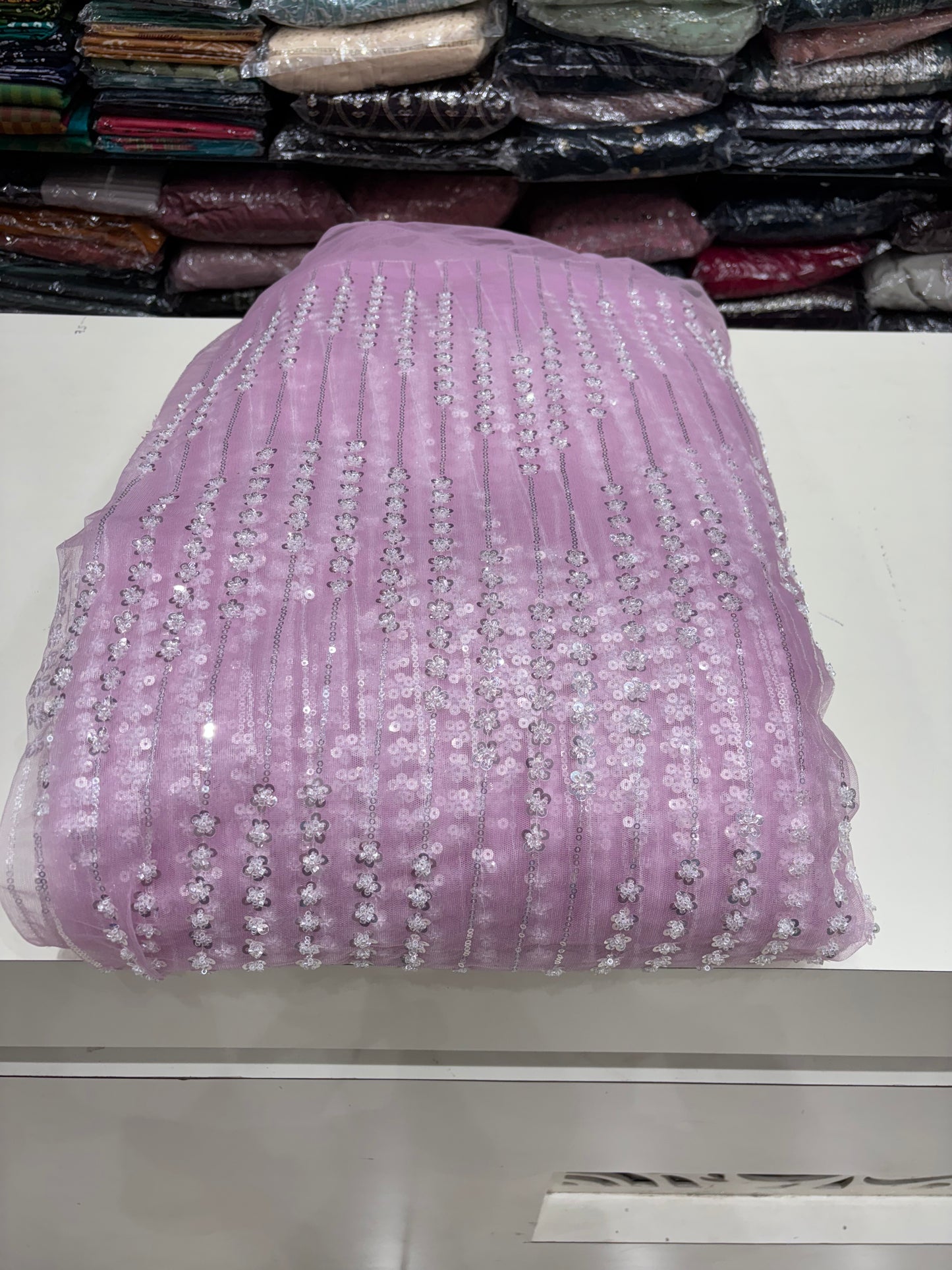 Heavy Worked Net Fabric