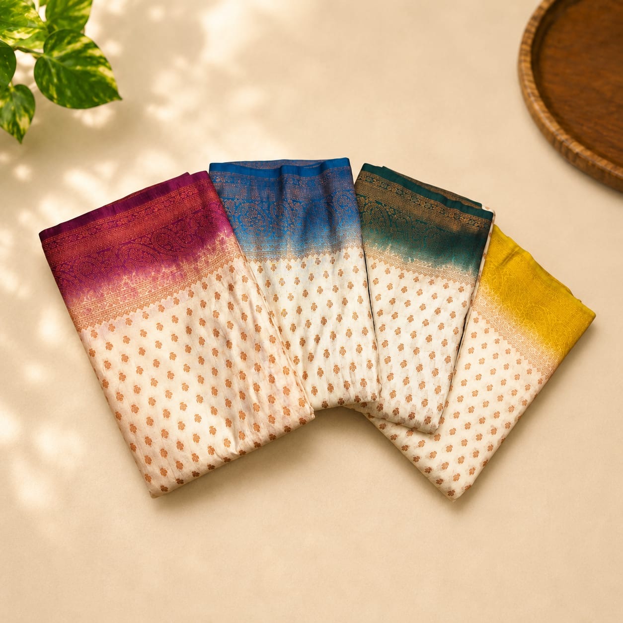 Semi Banarasi Saree with Blouse