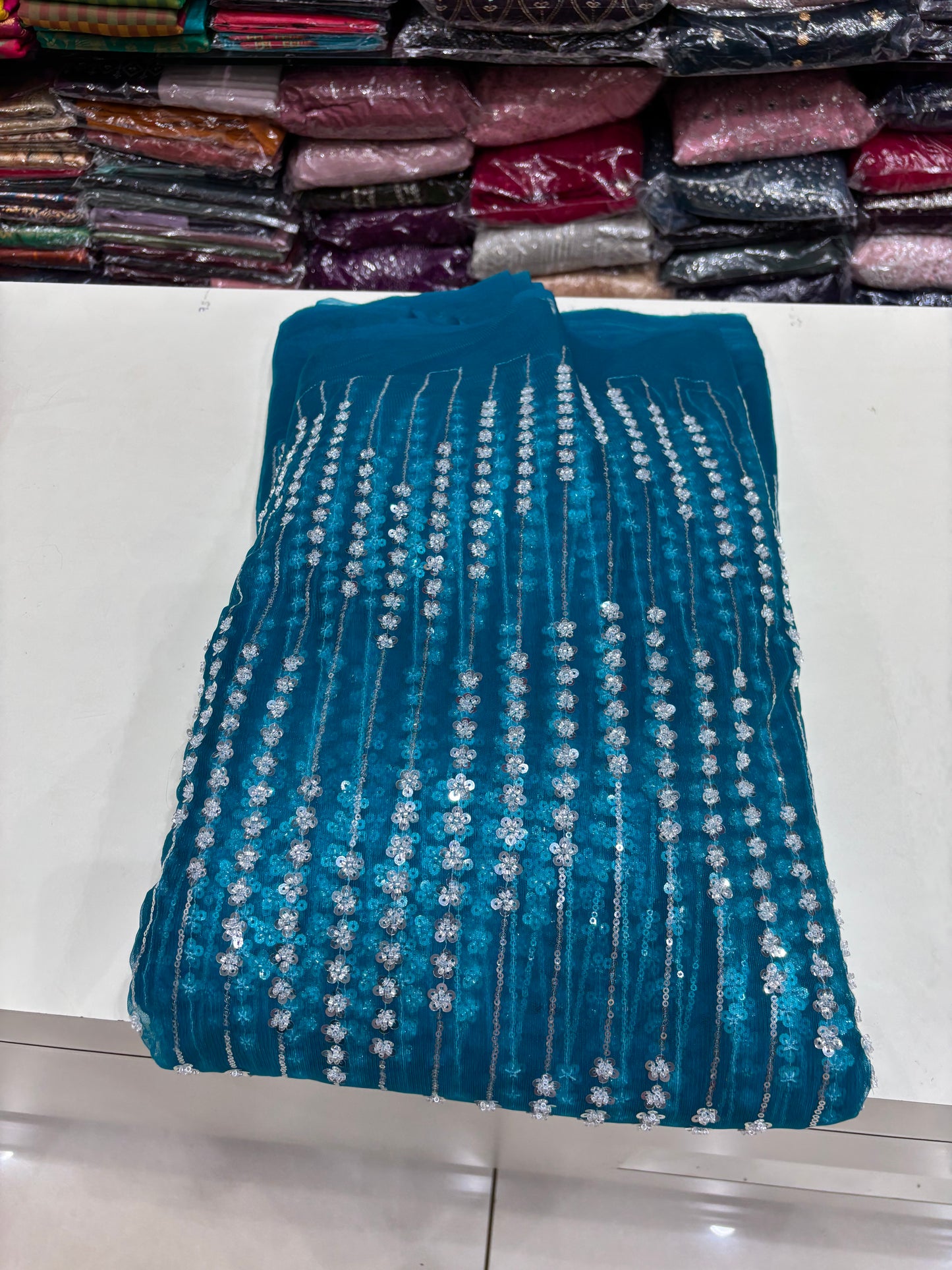 Heavy Worked Net Fabric