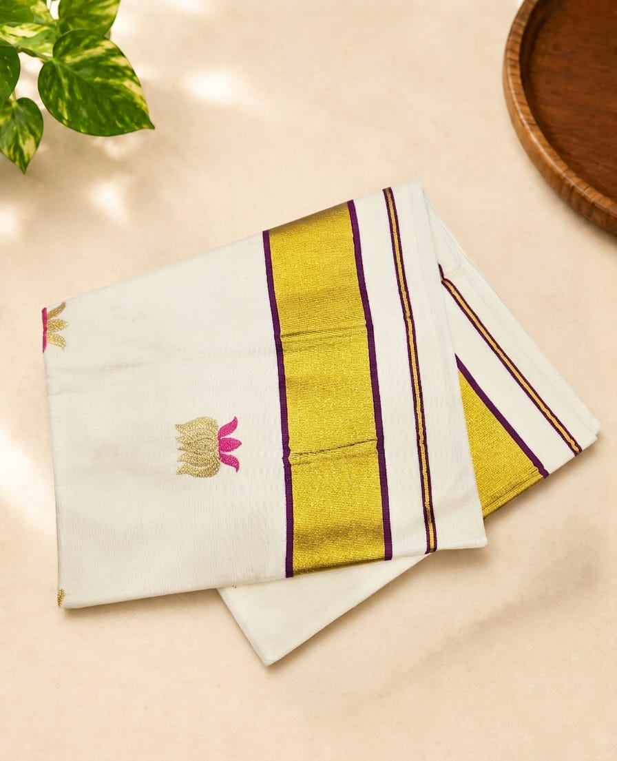 Kerala Cotton set Saree