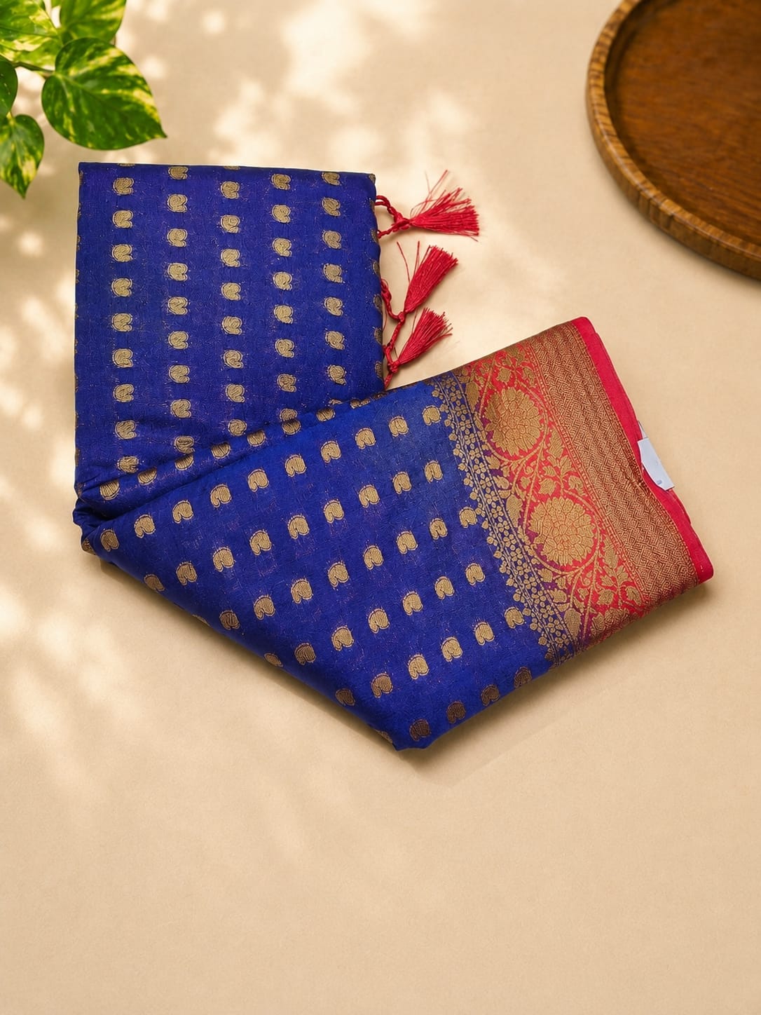 Banarasi Silk Saree with Zari Butti