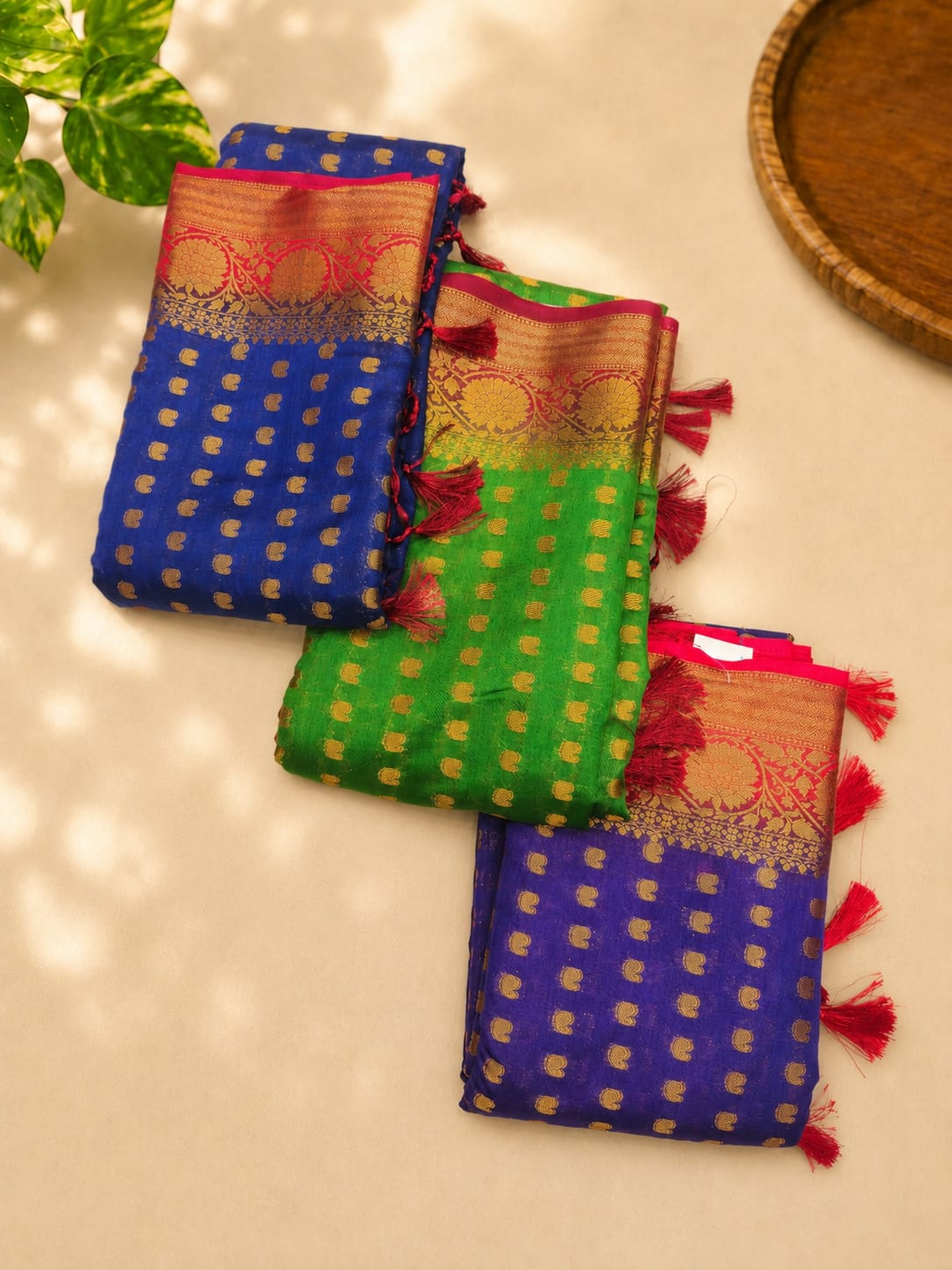 Banarasi Silk Saree with Zari Butti
