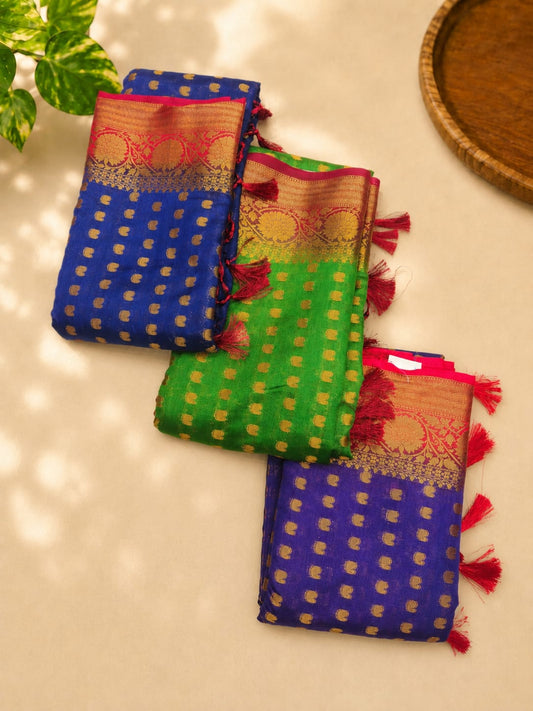 Banarasi Silk Saree with Zari Butti