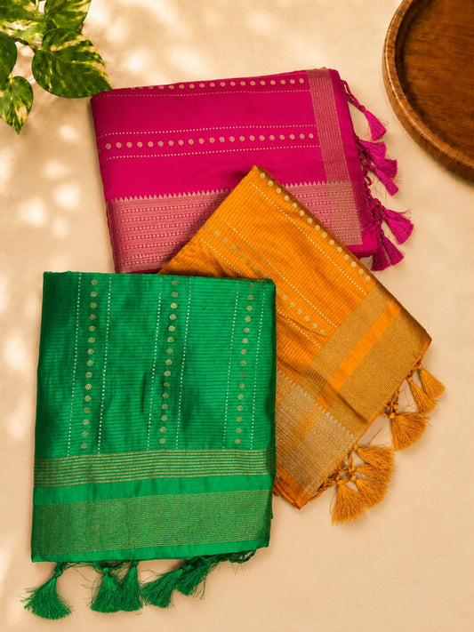 Semi Benarasi Saree with Blouse