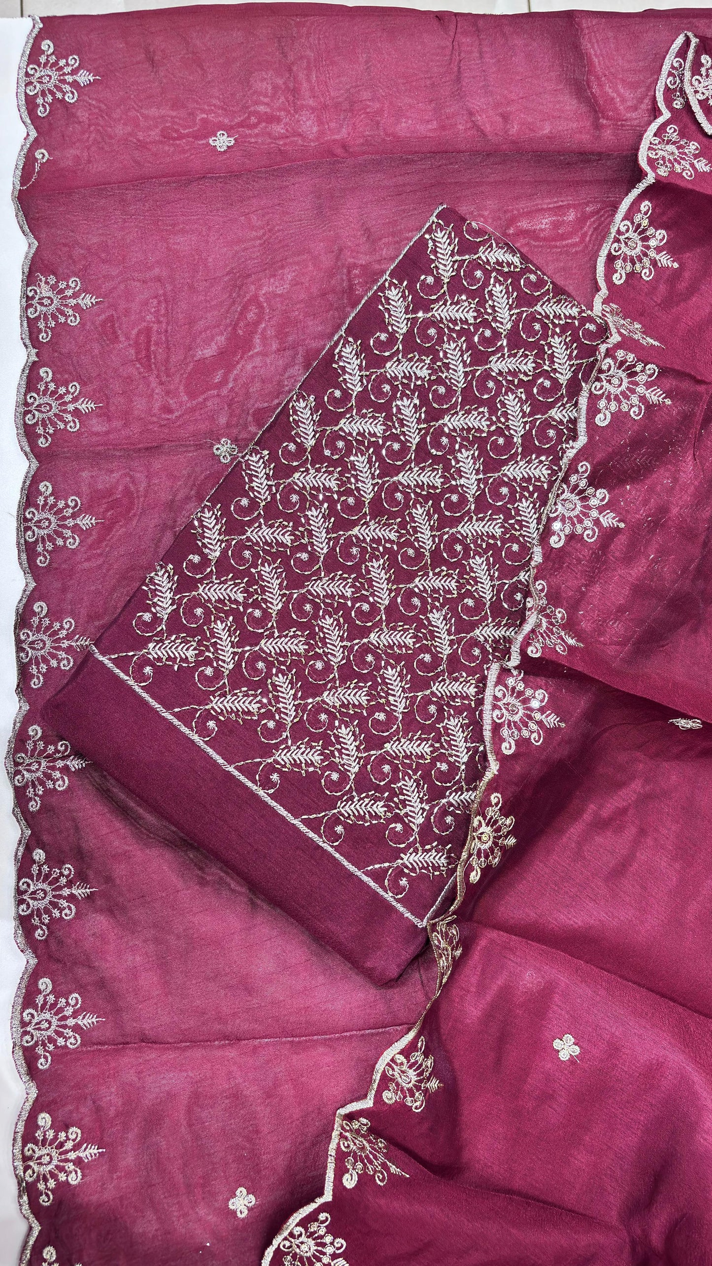 Unstitched Salwar Suit - Cotton Silk Slub